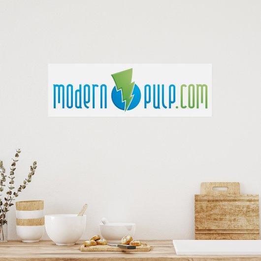 Modernes Logo-Poster Poster (Küche)