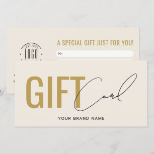 Modernes Logo professionelle beige-goldene Geschen