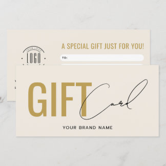 Modernes Logo professionelle beige-goldene Geschen