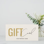 Modernes Logo professionelle beige-goldene Geschen (Stehend Vorderseite)