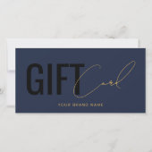 Modernes Logo professionelle marineblaue Geschenkk (Vorderseite)