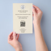 Modernes Logo QR Minimalistisches Professionelles Flyer (Handgriff)
