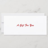 Modernes Logo Red Business Geschenkzertifikat (Rückseite)