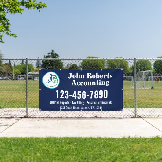 Modernes Logo-Schild für Buchhalter Banner (Insitu)