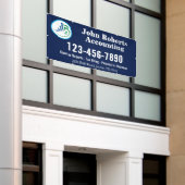 Modernes Logo-Schild für Buchhalter Banner (Äußeres Gebäude)