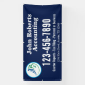 Modernes Logo-Schild für Buchhalter Banner (Vertikal)