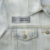 Modernes Logo Silver Company Namensschild (Beispiel)