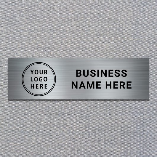 Modernes Logo Silver Company Namensschild