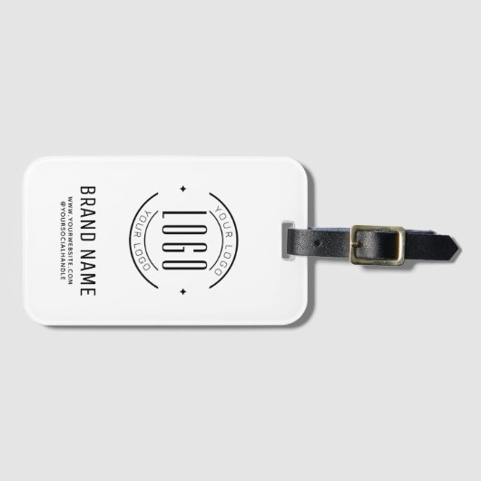 Modernes Logo-Unternehmen Gepäckanhänger (Vorderseite (Horizontal))