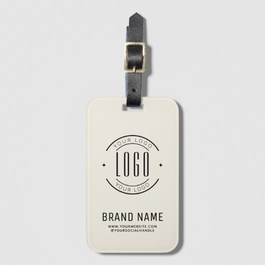 Modernes Logo-Unternehmen Gepäckanhänger (Vorderseite Vertikal)