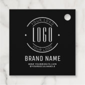 Modernes Logo-Unternehmen Geschenkanhänger (Rückseite)