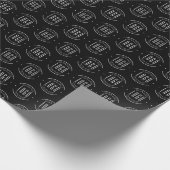 Modernes Logo-Unternehmen Geschenkpapier (Ecke)