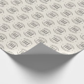 Modernes Logo-Unternehmen Geschenkpapier (Ecke)