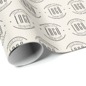 Modernes Logo-Unternehmen Geschenkpapier (Rolleneckpunkt)