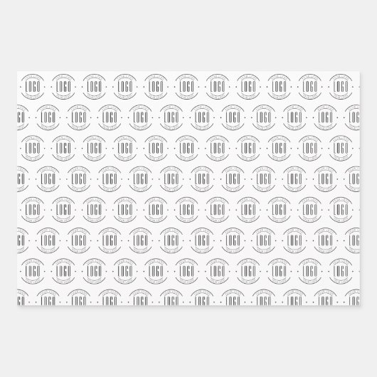 Modernes Logo-Unternehmen Geschenkpapier Set (Vorderseite)