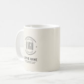 Modernes Logo-Unternehmen Kaffeetasse (Vorderseite Links)