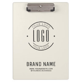 Modernes Logo-Unternehmen Klemmbrett