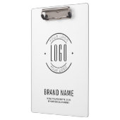 Modernes Logo-Unternehmen Klemmbrett (Links)