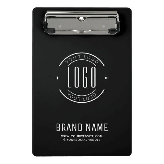 Modernes Logo-Unternehmen Mini Klemmbrett (Vorderseite)