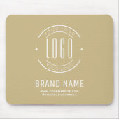 Modernes Logo-Unternehmen Mousepad (Vorne)