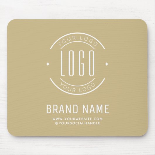 Modernes Logo-Unternehmen Mousepad (Vorne)