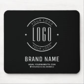 Modernes Logo-Unternehmen Mousepad (Vorne)