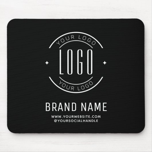 Modernes Logo-Unternehmen Mousepad (Vorne)