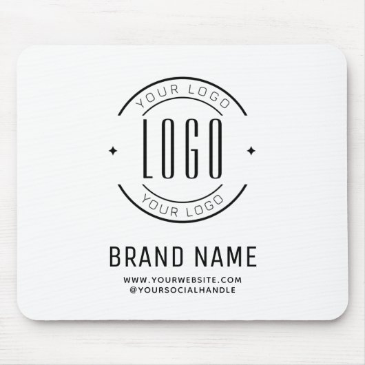 Modernes Logo-Unternehmen Mousepad (Vorne)