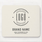 Modernes Logo-Unternehmen Mousepad (Vorne)