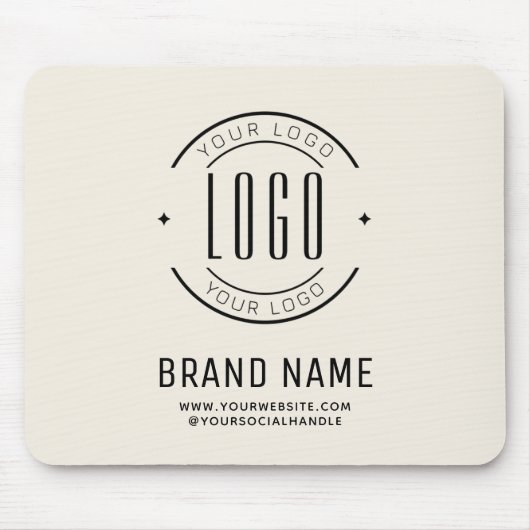 Modernes Logo-Unternehmen Mousepad (Vorne)
