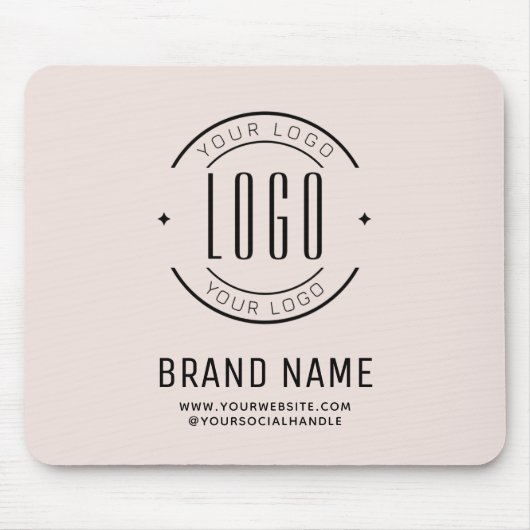 Modernes Logo-Unternehmen Mousepad (Vorne)