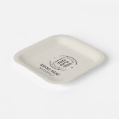 Modernes Logo-Unternehmen Pappteller (Gewinkelt)