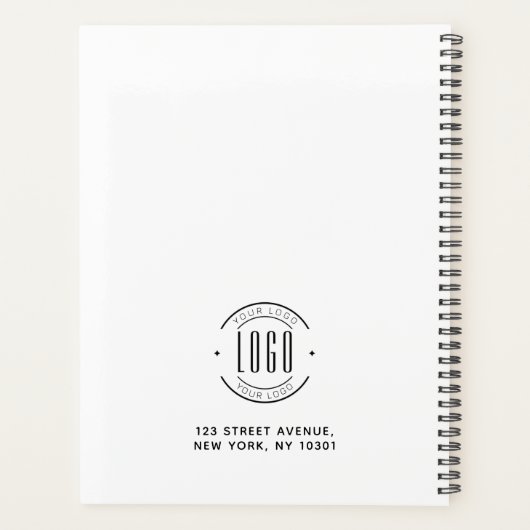 Modernes Logo-Unternehmen Planer (Rückseite)