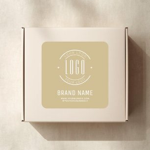 Modernes Logo-Unternehmen Quadratischer Aufkleber