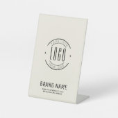 Modernes Logo-Unternehmen Sockelschild (Vorderseite)