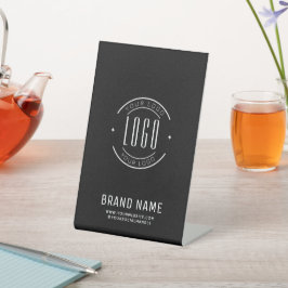 Modernes Logo-Unternehmen Sockelschild