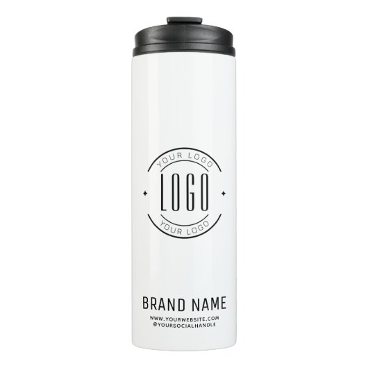 Modernes Logo-Unternehmen Thermosbecher (Vorderseite)