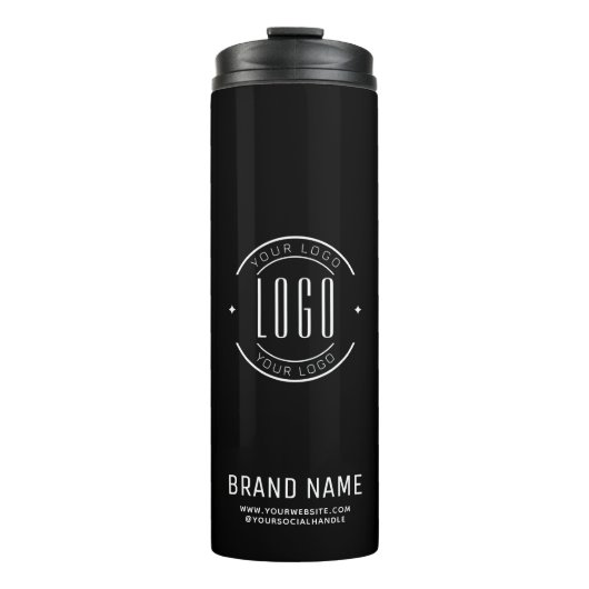 Modernes Logo-Unternehmen Thermosbecher (Vorderseite)