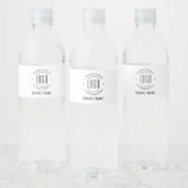 Modernes Logo-Unternehmen Wasserflaschenetikett (Flaschen)