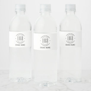 Modernes Logo-Unternehmen Wasserflaschenetikett