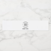 Modernes Logo-Unternehmen Wasserflaschenetikett (Einzelnes Label)