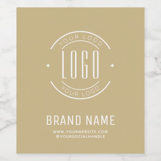 Modernes Logo-Unternehmen Weinetikett (Einzelnes Label)