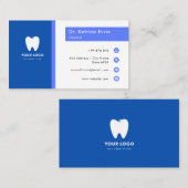 Modernes Logo-Zahnarzt-Geschäft Visitenkarte (Vorne/Hinten)