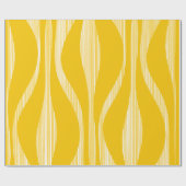 Modernes Lounge-Muster Gelb aus dem Mittelalter Geschenkpapier (Flach)