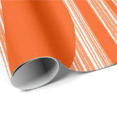 Modernes Lounge Muster Orange Mitte Jahrhundert Geschenkpapier (Rolleneckpunkt)