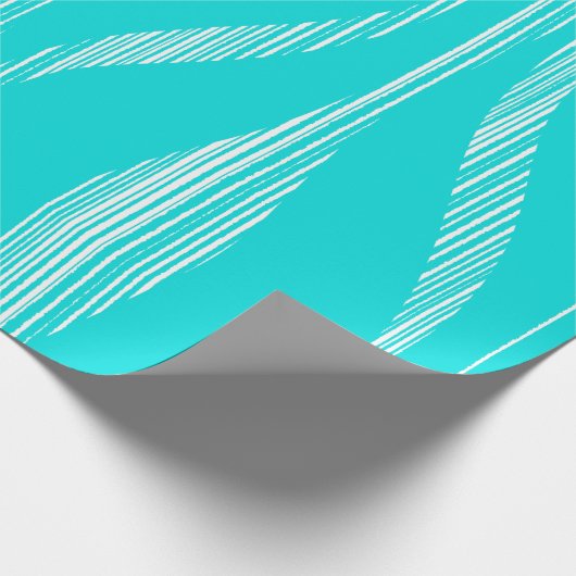 Modernes Lounge-Muster Türkisch Geschenkpapier (Ecke)