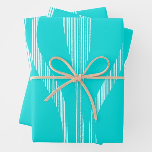 Modernes Lounge-Muster Türkisch Geschenkpapier Set (Beispiel)