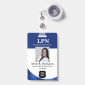 Modernes LPN-Abzeichen Ausweis (Vorderseite mit Ausziehbar)