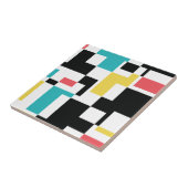 Modernes, lustiges, buntes geometrisches Design Fliese (Seite)