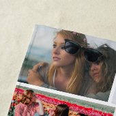 Modernes, lustiges cooles 11-Foto Collage Grid ihr Strandtuch (Beispiel)